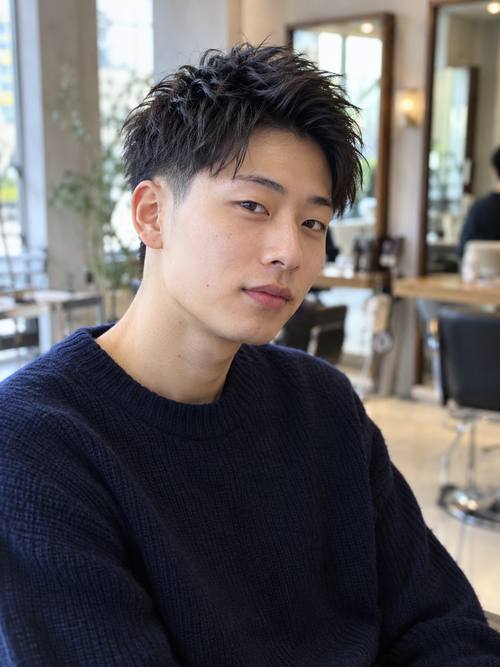 メンズ ツーブロックショートのヘアスタイルイメージ